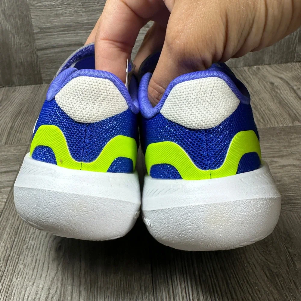 Adidas Runfalcon 5 EL I Kids 7K Blue Mesh Athletic Running Sneakers NEW IG8595
